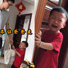 男孩哭着拖住爸爸不让他去上班 妈妈说出原因后 网友心疼了