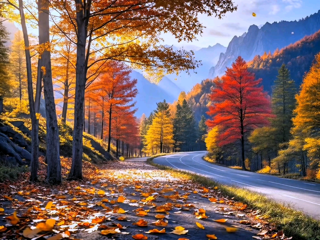 秋天风景素材【无水印】