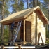 外国小伙在后院建了一间小木屋，完整建造过程从砍树到入住，1小时4K长视频