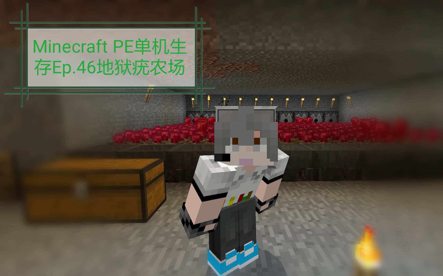 minecraft pe单机生存ep.46地狱疣农场