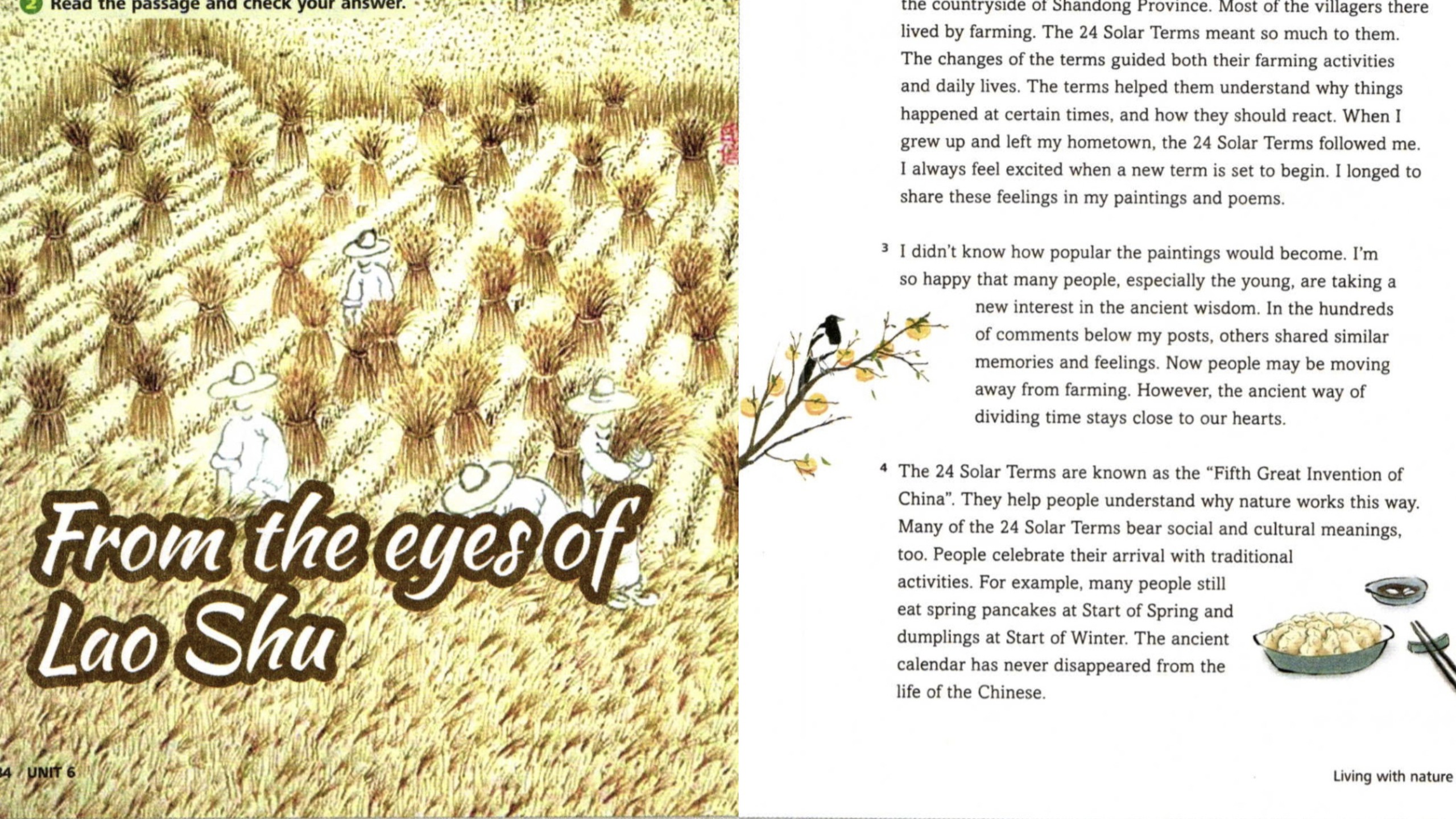 八下Unit6 From the eyes of Lao Shu 逐句跟读 新外研八下英语第六单元P85课文 从老树的视角看