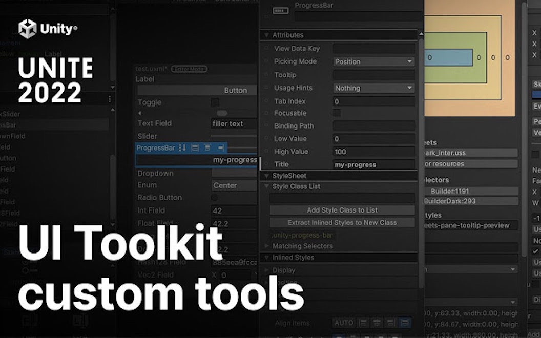 实用 UI Toolkit 制作Unity编辑器扩展 | Unite 2022