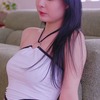 韩国美女  室内写真  性感白色抹胸