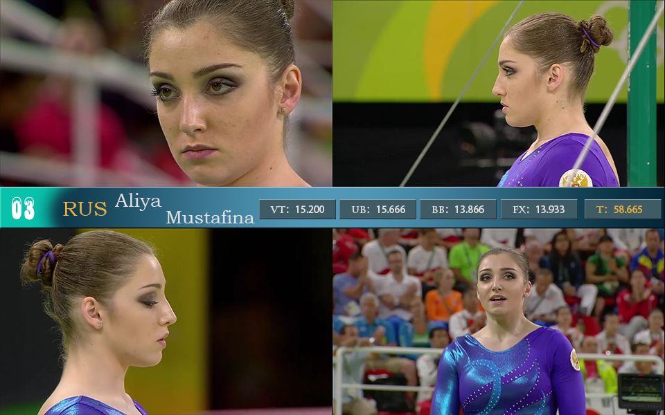 2016女子体操全能决赛合辑穆斯塔芬娜aliyamustafina