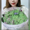 洋妮儿早期的糯叽叽冰。各种粉，青汁粉，豆奶粉