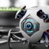 Blender 3.0球形战斗机器人3D建模教程（含免费工程模型下载）
