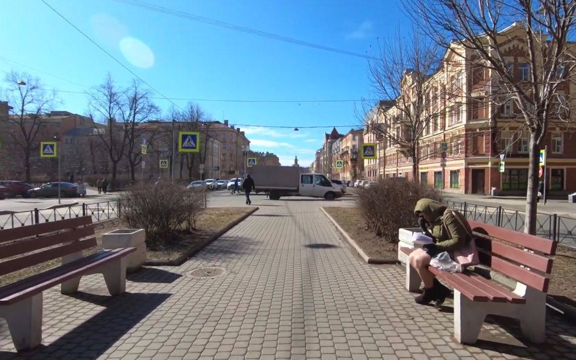 【超清俄罗斯】漫步圣彼得堡 克林斯基大街 (1080P高清版) 2021.4