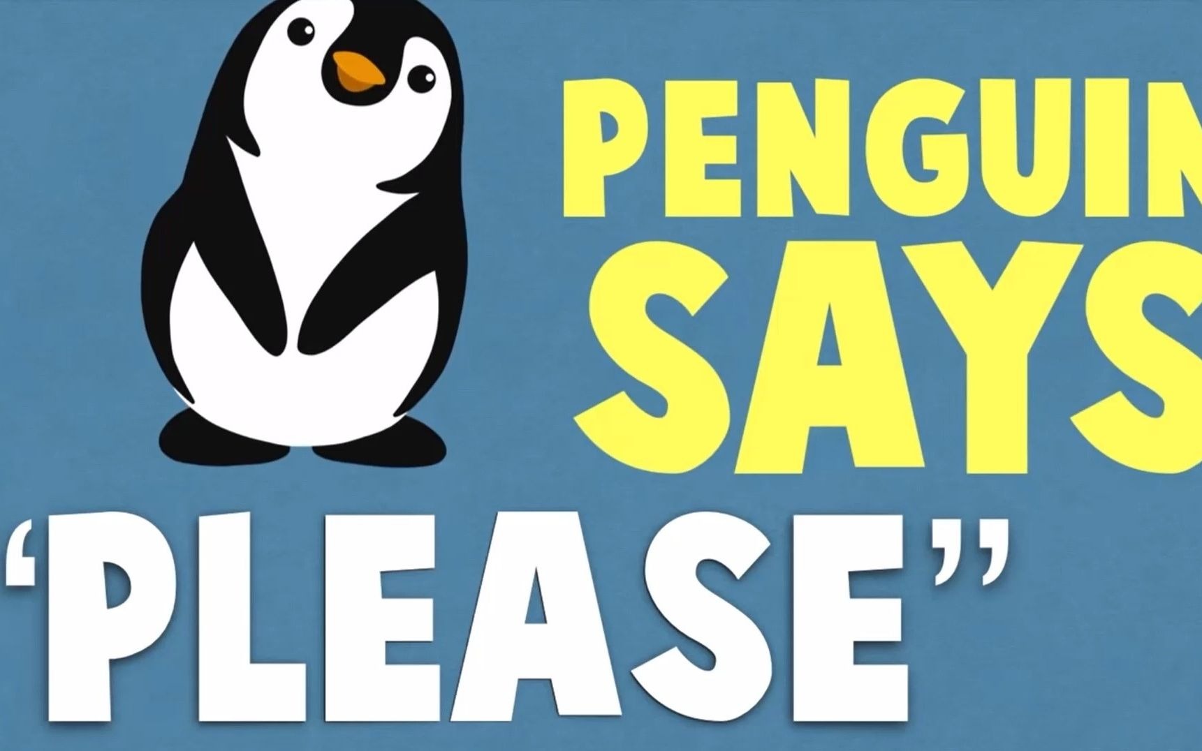 英文绘本企鹅说请penguinsaysplease