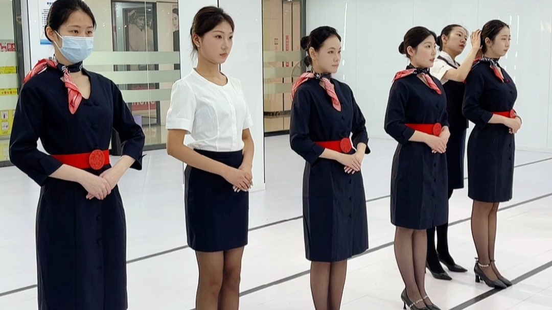 模特航空生日常训练 双视角