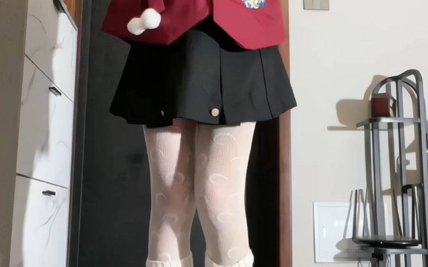 Christmas red with white socks