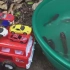 汽车工程车玩具捉鱼，婴幼儿宝宝过家家游戏视频