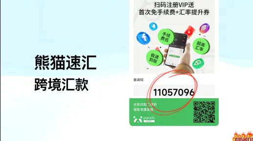 🐼熊猫速汇跨境汇款你值得拥有！