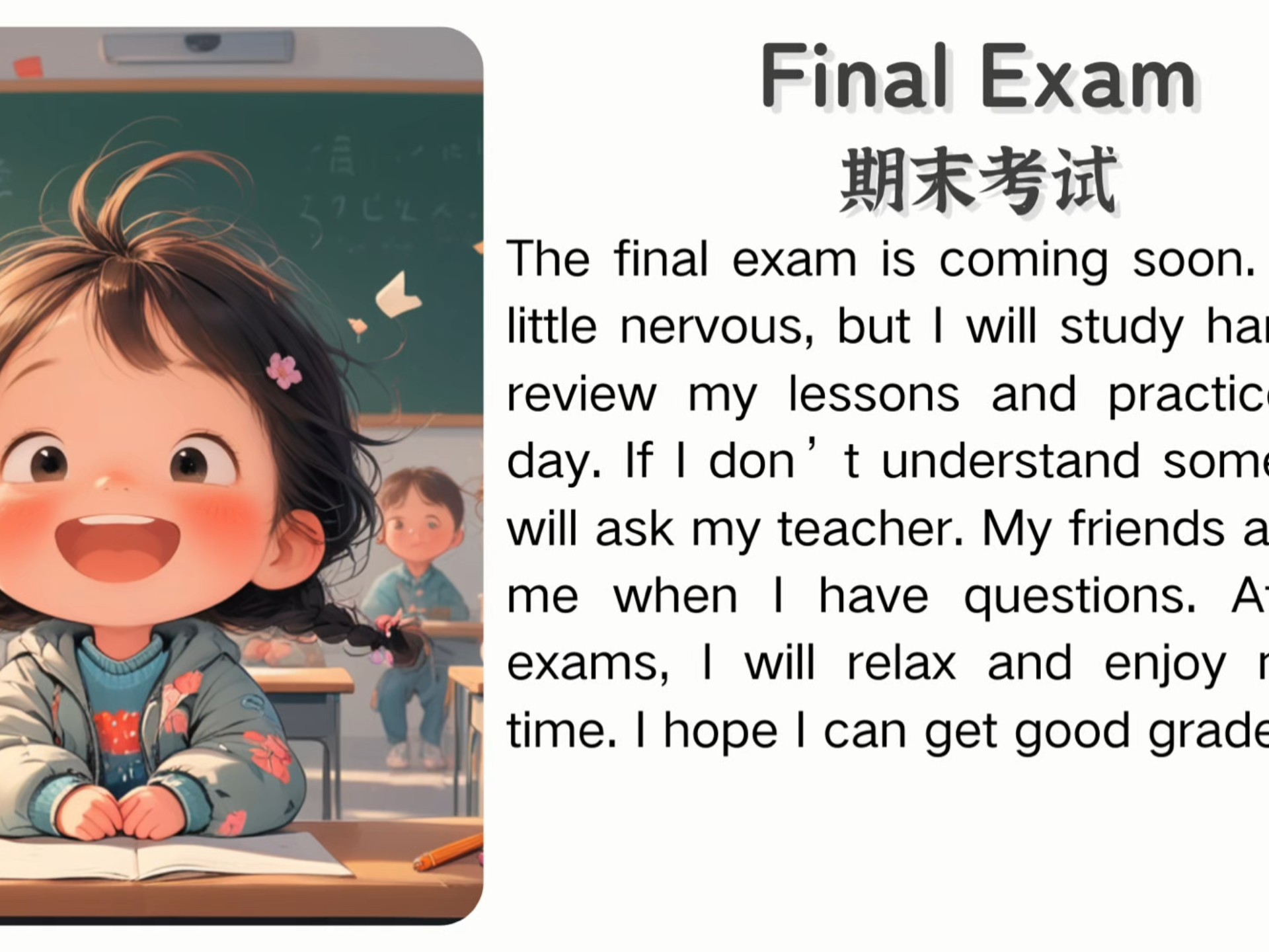 英语短文听读100天打卡计划｜期末考试