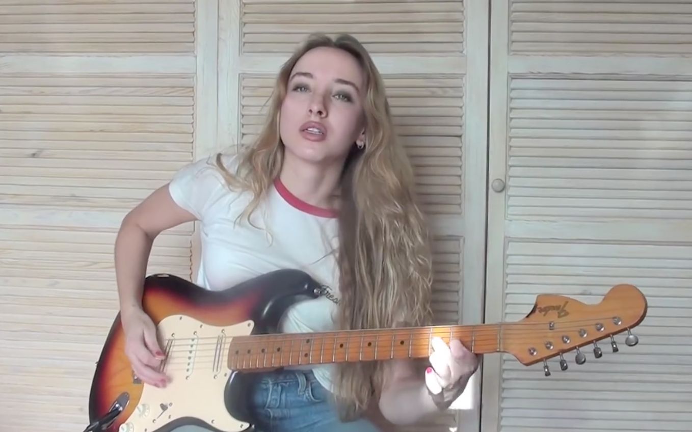 【davie504】当吉他换上贝斯弦.| bass strings on