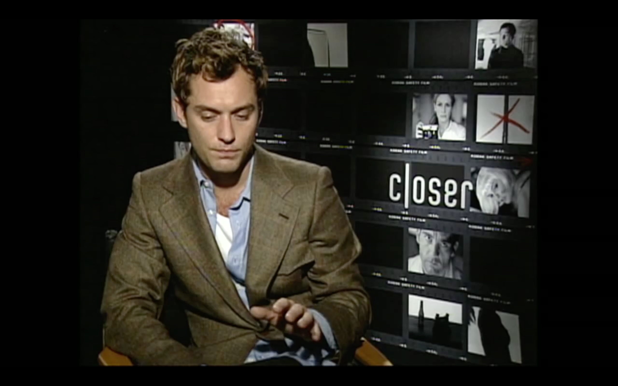 【Jude Law】CloserJude Law Exclusive Interview 电影《偷心》裘德.洛访谈哔哩哔哩bilibili