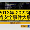 网络安全事件大事记