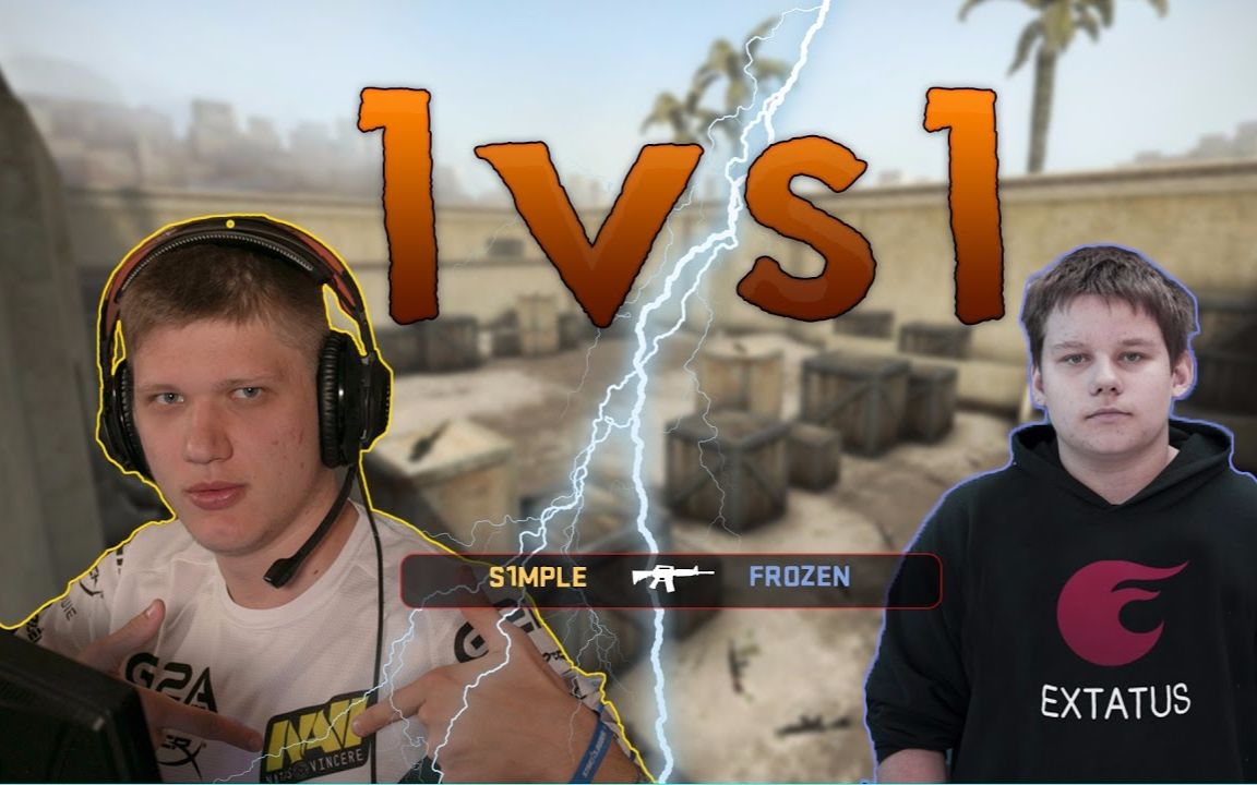 【csgo】 s1mple plays 1vs1 frozen