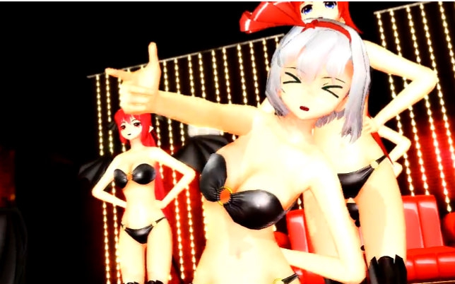 【东方mmd】红萌管女王装『美脚战队参上!』