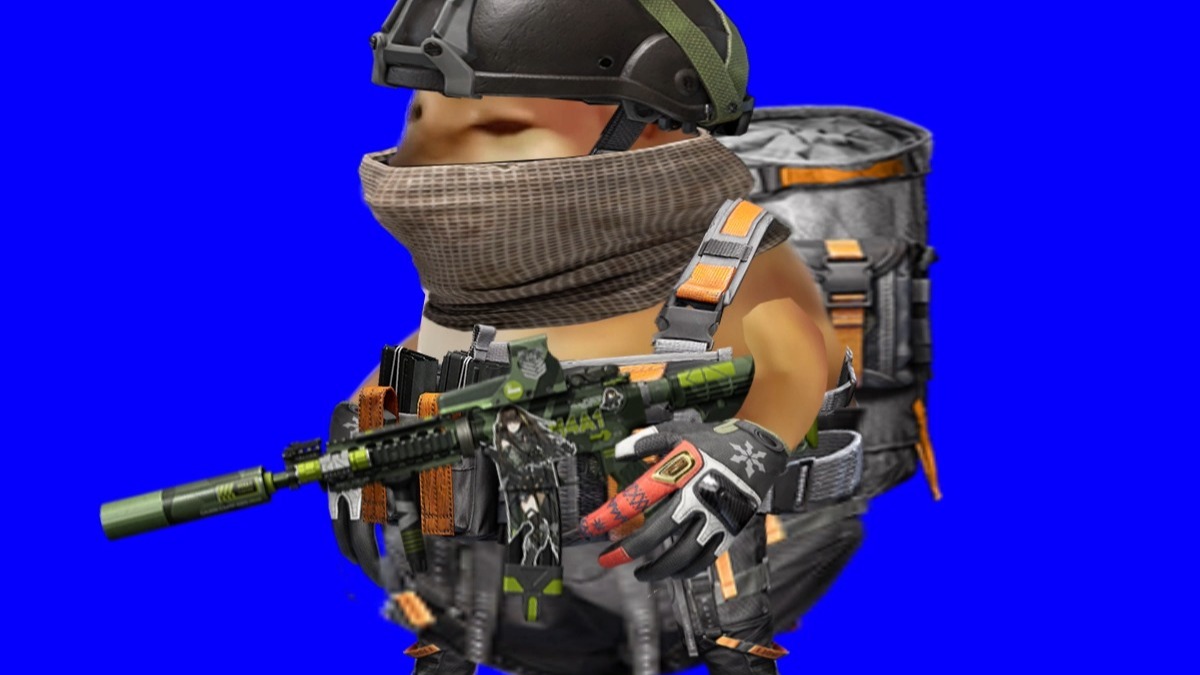 【暗区突围绿幕素材】站立狗1待机