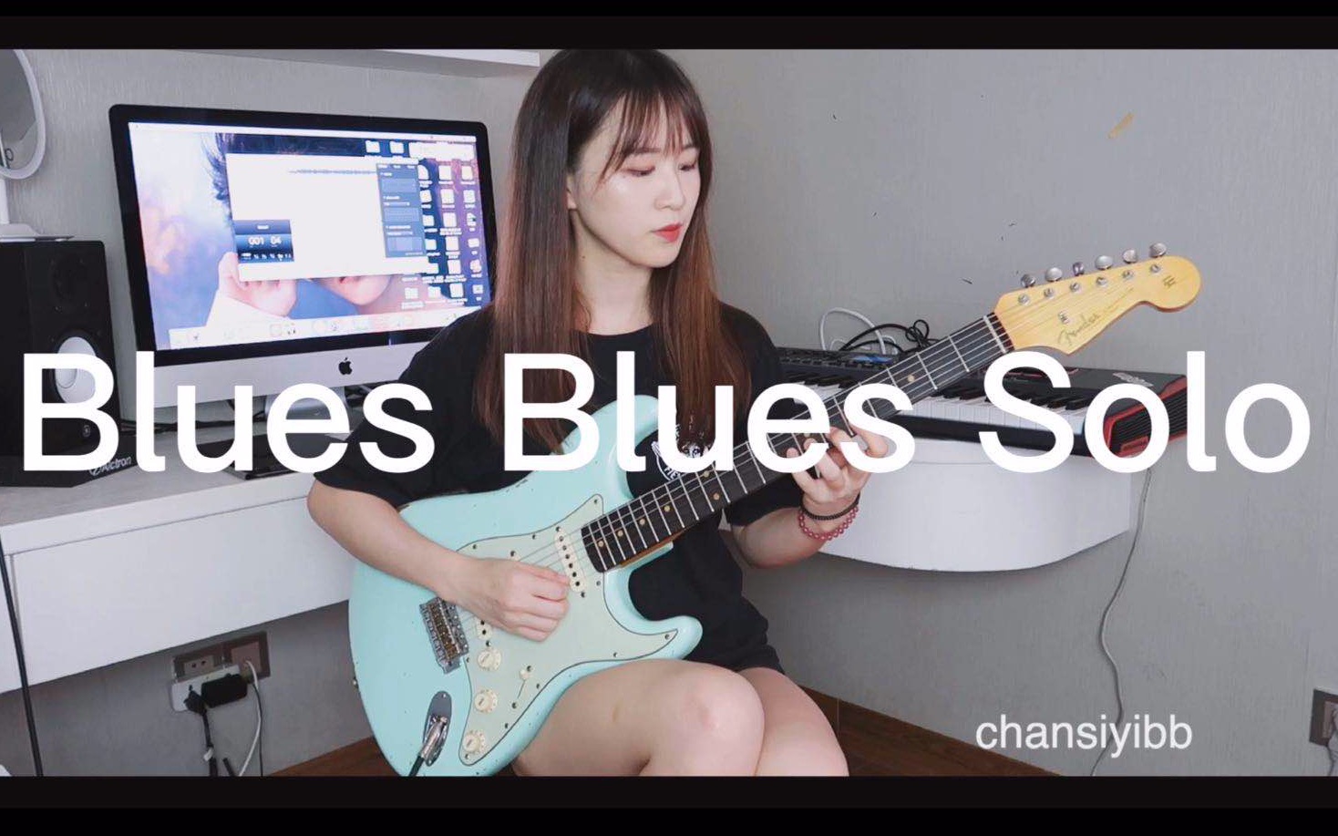 【电吉他】阿艺布鲁斯|Blues  solo|Fender cs62呱寡练琴快乐