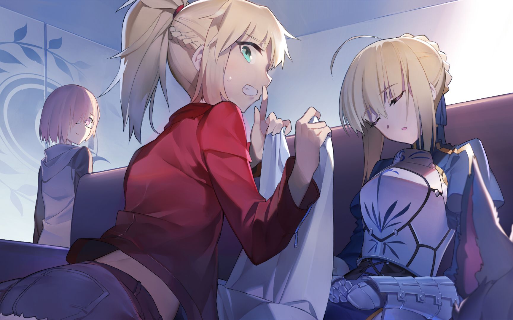 《fate go》英灵们的唯美图片,可爱的saber.