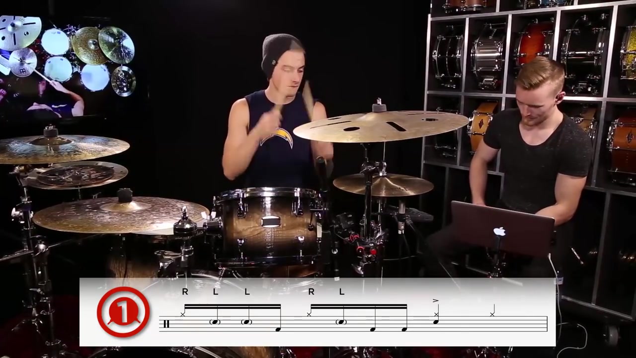 【架子鼓教学】luke holland grooves and fills from