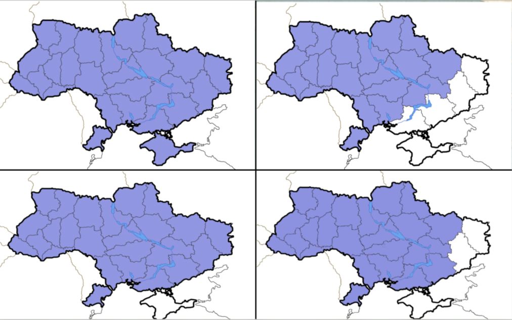 不同国家所认为的乌克兰领土主权和俄国一些战略目标地图哔哩哔哩bilibili