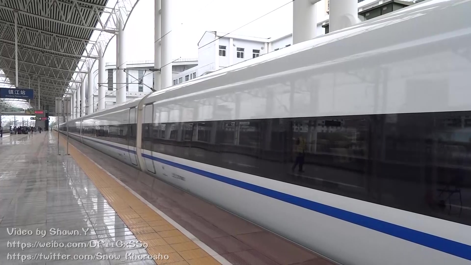 【铁道摄影【沪宁城际】上海铁路局crh380d动车组首发车(g7034次)