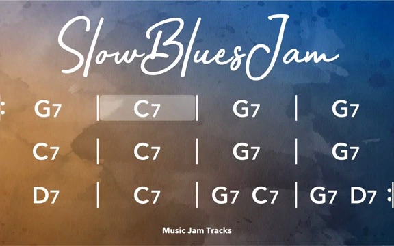【即兴伴奏5】吉他Slow Blues(Guitar Jam)