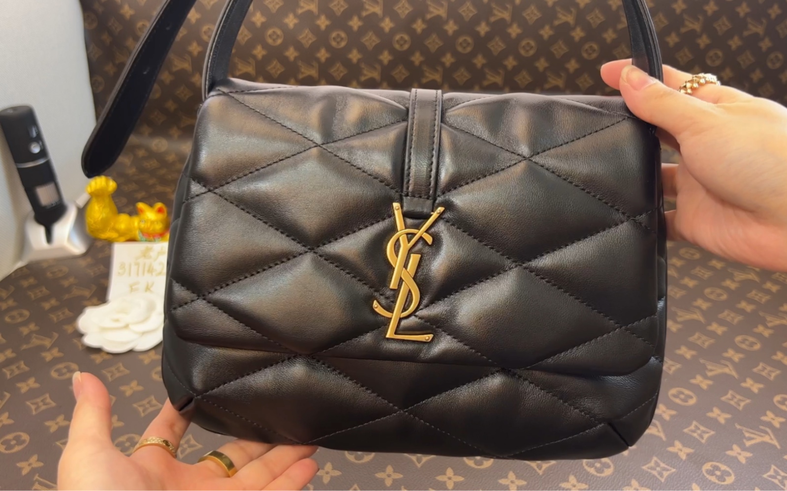 超级美的YSL 圣罗兰22新款LE 57腋下包/羊皮肩背包SAINT ...
