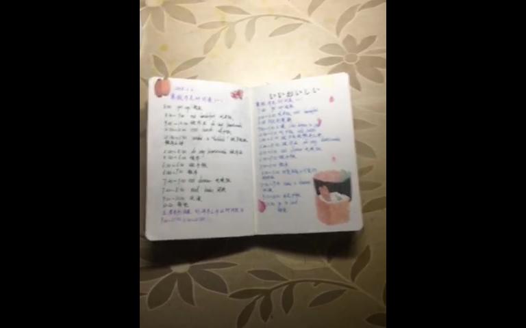 学习手账一个文科学霸的寒假作息时间表手账向