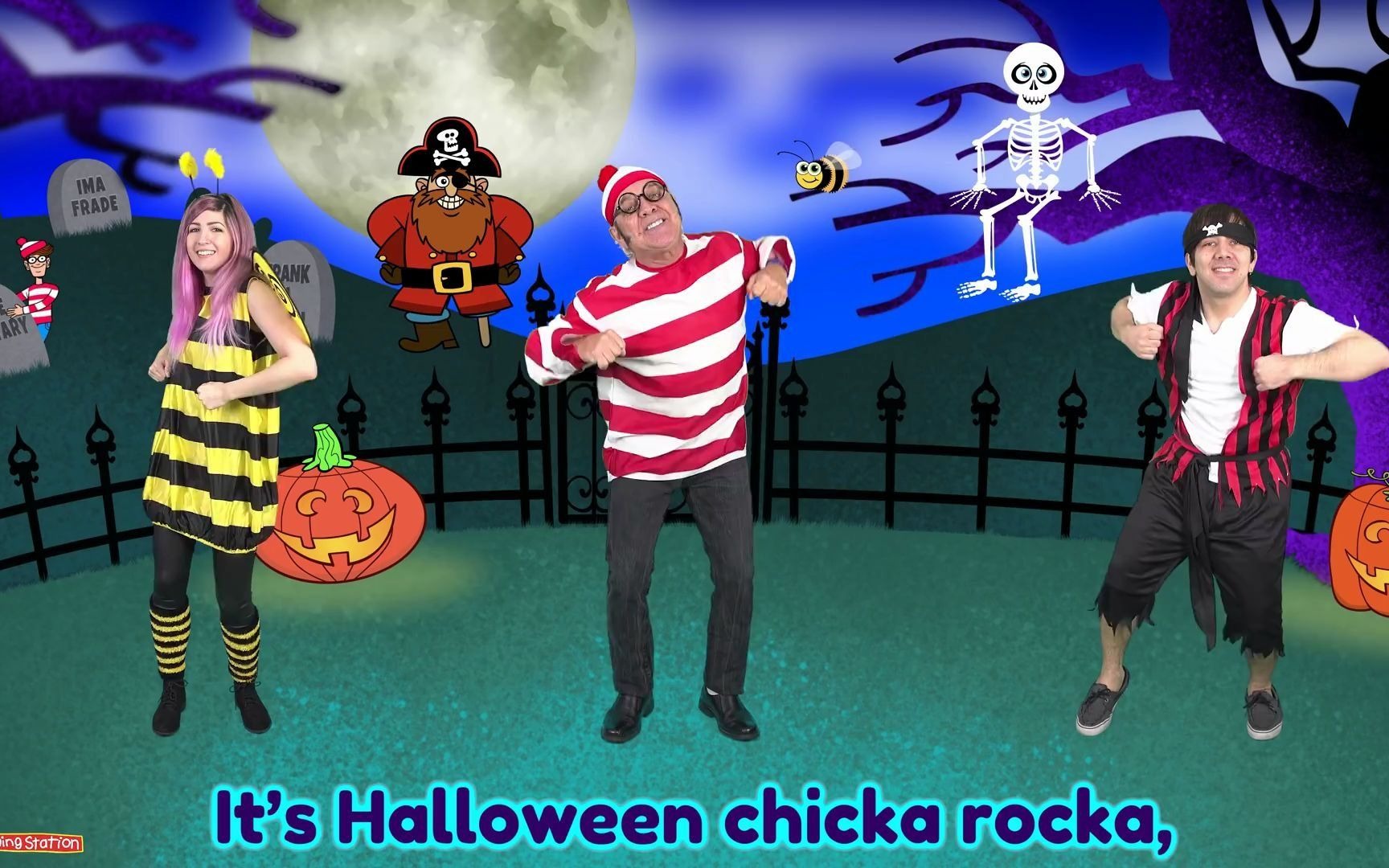 The Learning Station Boom Chicka Boom Christmas 英文儿歌: 叽喀叽喀蹦蹦 万圣节跳唱歌 Boom Chicka Boom Halloween Song by The Learning