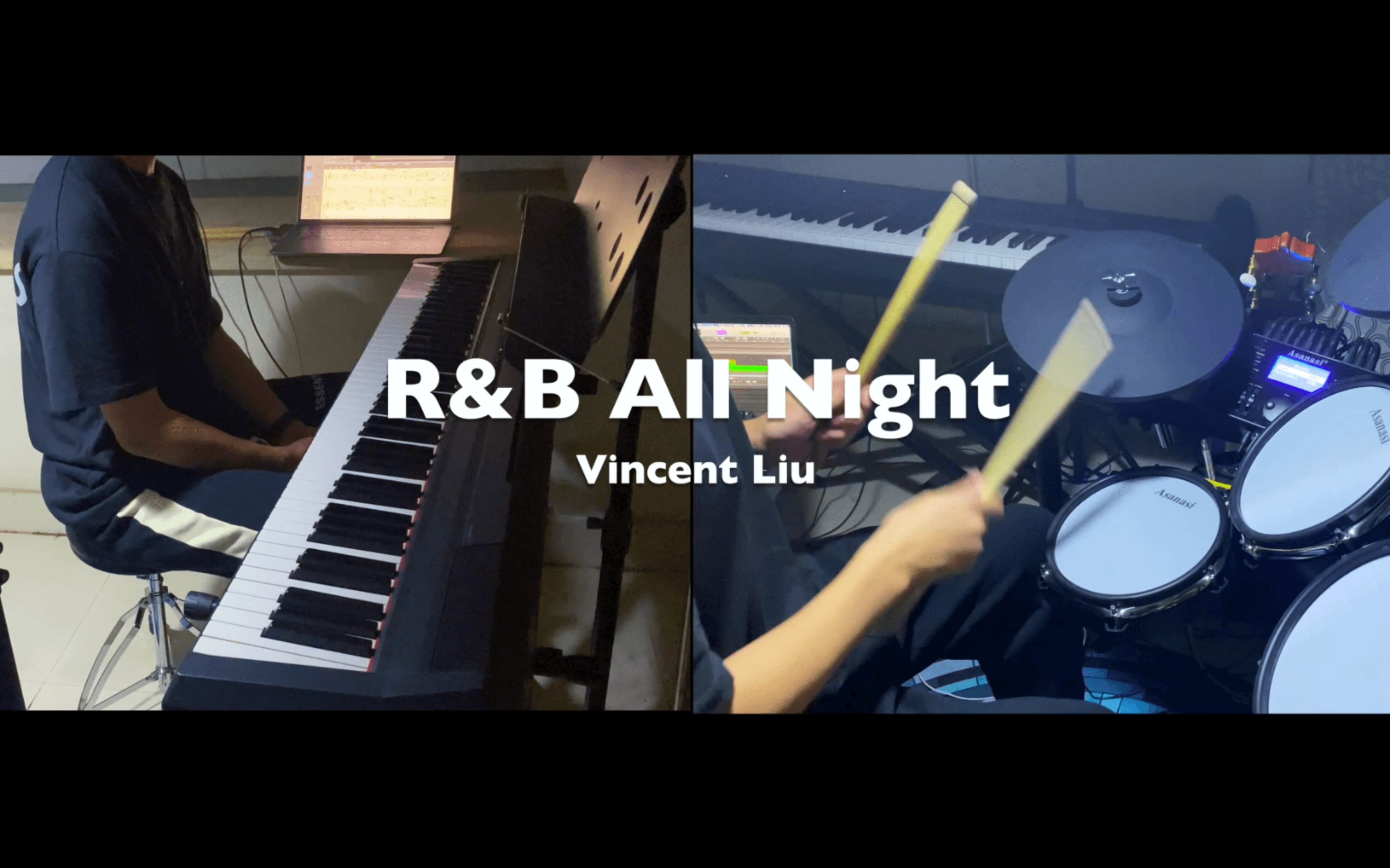 【钢琴x架子鼓】R&B All Night - 全站首发翻弹？ 一人多役 KnowKnow & Higher Brothers (钢琴up自学 ...