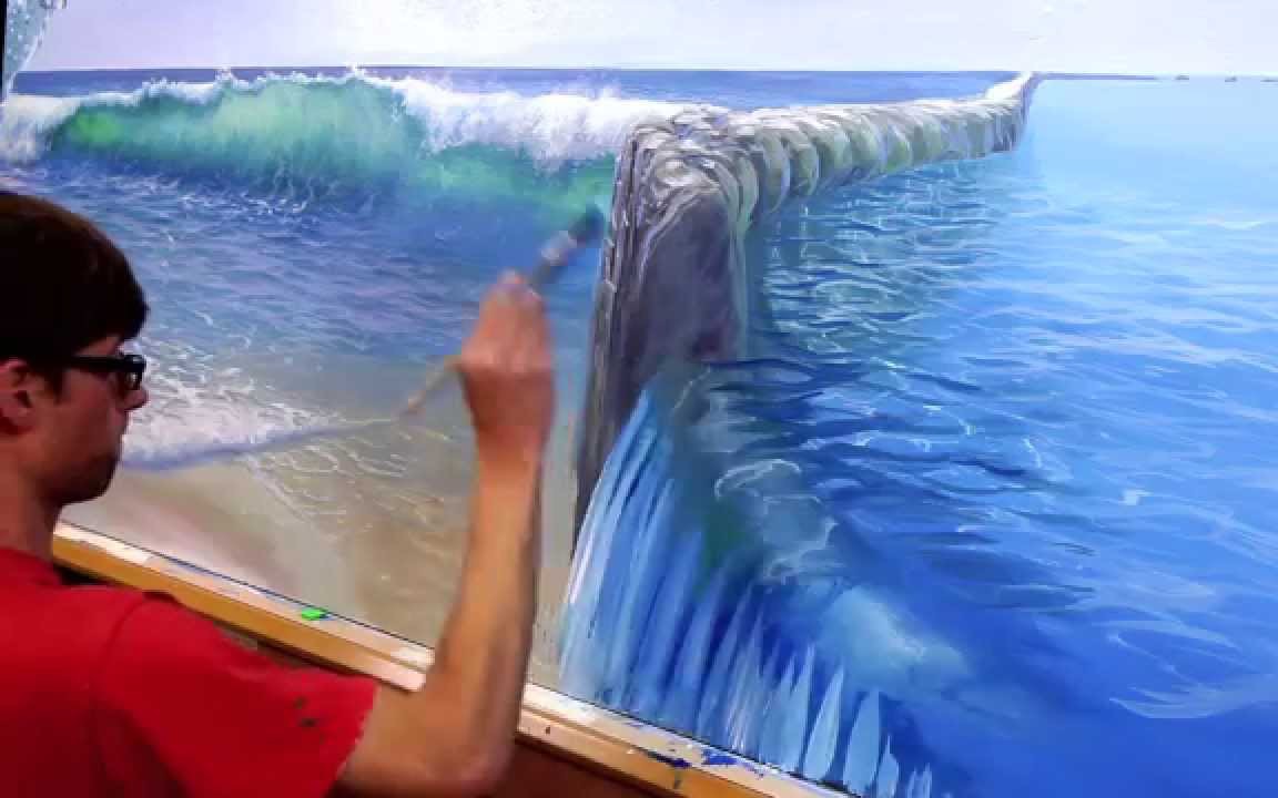 油画muraljoe大触教程深海波浪水纹合辑