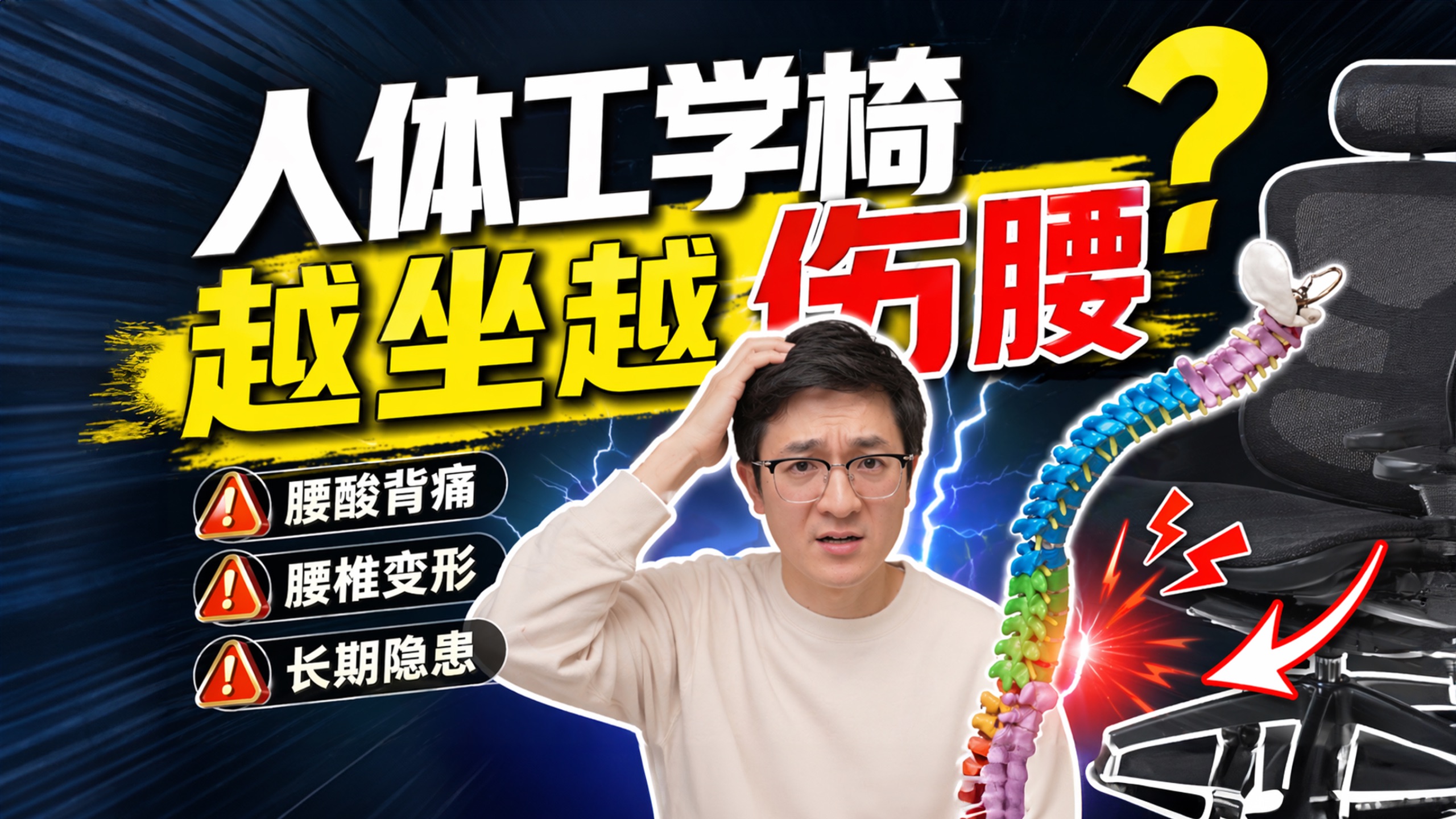 99%的人都坐错？人体工学椅最大误区！