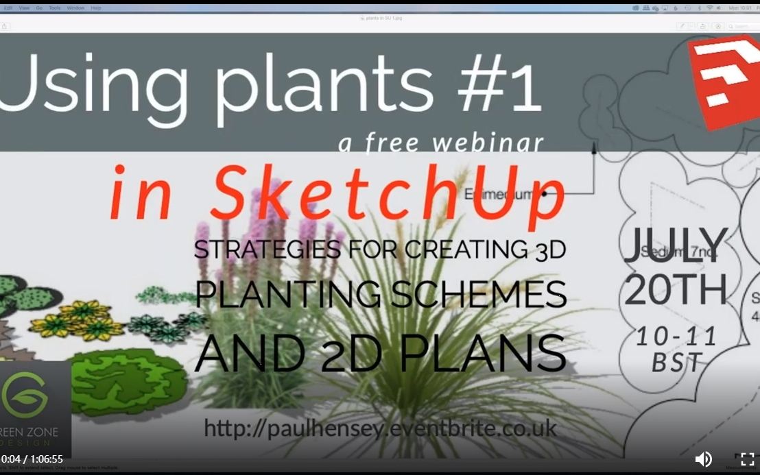 SketchUp UK网络公开课2020.7.20,景观设计植物篇 Plants by:Paul Hensey BY:SketchUp UK哔哩哔哩bilibili