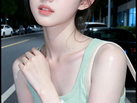 甜系少女，素颜拍摄
