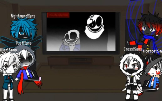 UNDERTALE & UNDERFELL REACT TO VHS!SANS VS WIKI!SANS (REQUEST)