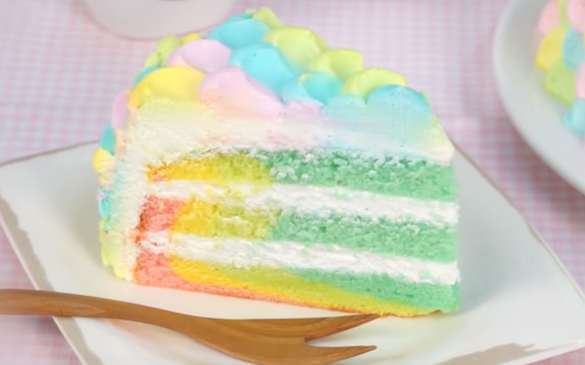 彩虹蛋糕的做法_【图解】彩虹蛋糕怎么做如何做好吃_彩虹蛋糕家常做法大全_BUBI酱_豆果美食