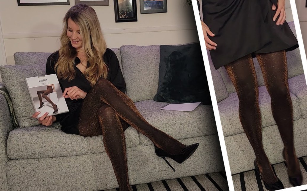 Pantyhose Try-On Review - Shiny Pantyhose