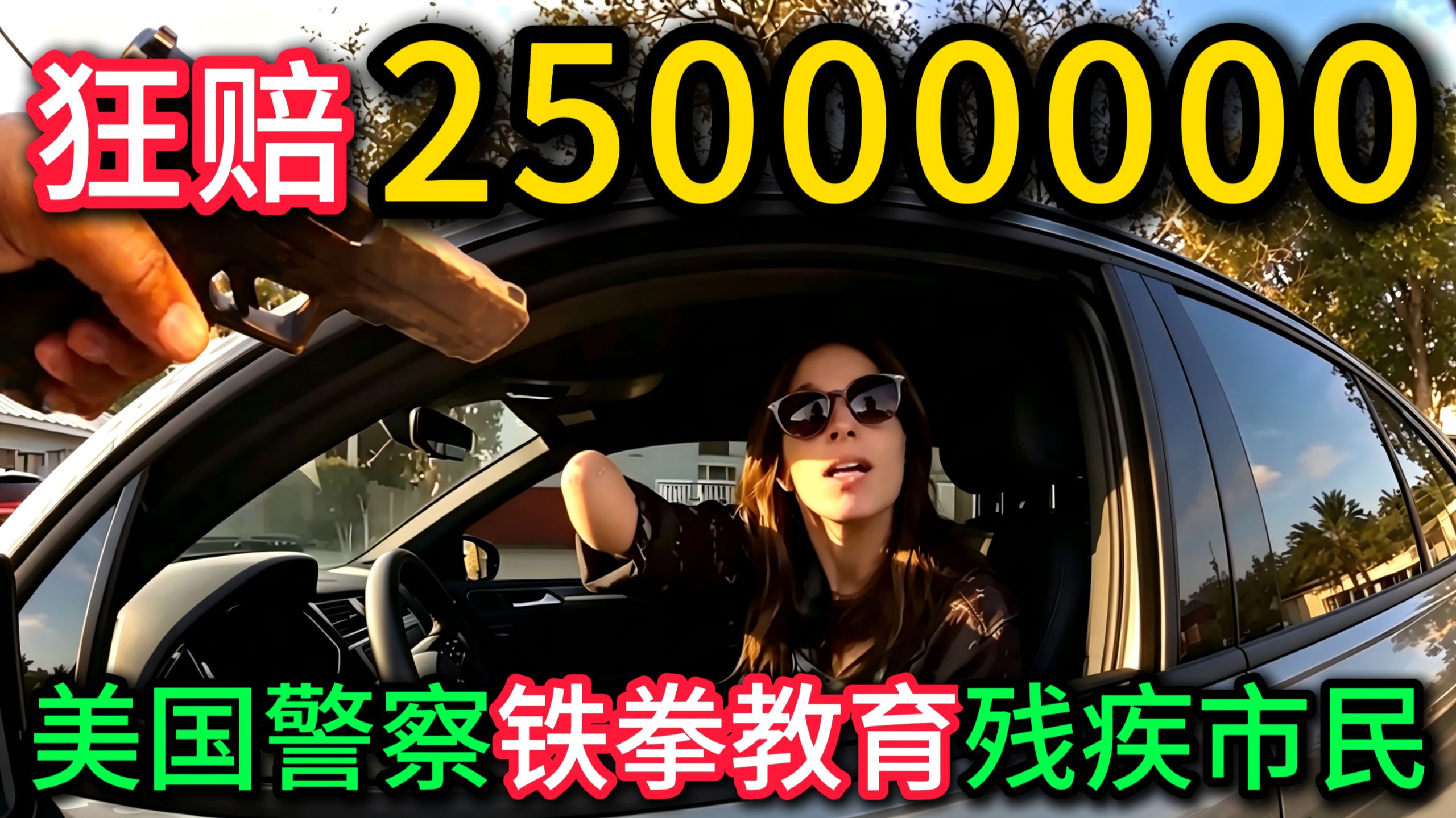 美国警察铁拳教育残疾市民，地狱Buff拉满，狂赔2500万！