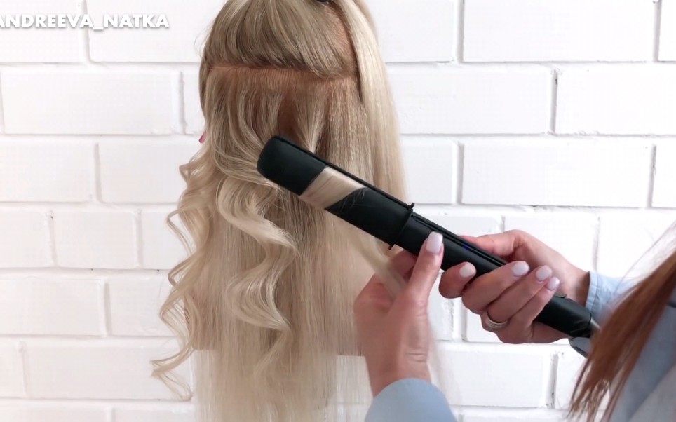 俄罗斯发型师教你用直板夹做出六种卷发