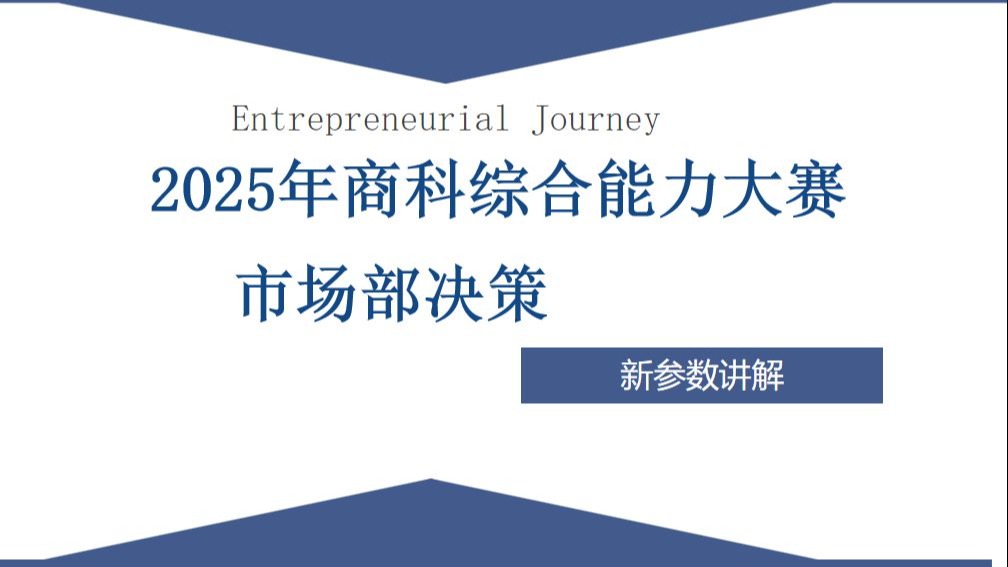 2025全国大学生商科综合能力大赛—市场部决策