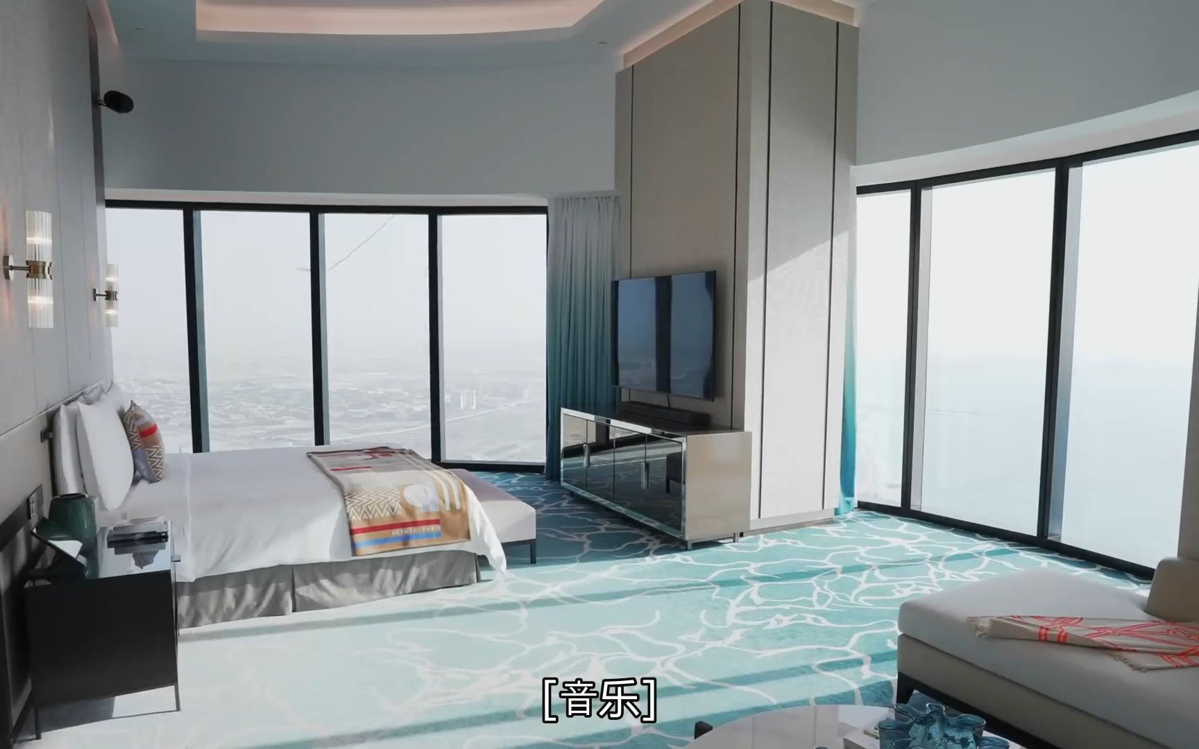 参观价值 33,000,000 美元的迪拜顶层公寓，拥有地球上最高的无边泳池！” (1)