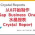 从0开始学习SAP Business One水晶报表打印设置，Crystal Report