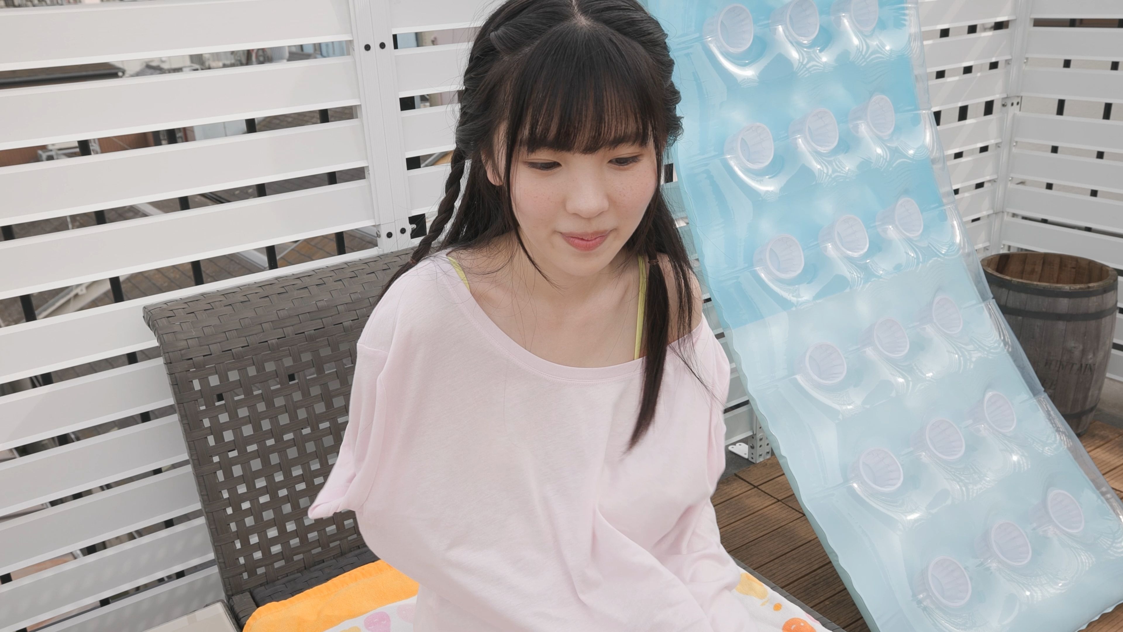 Ami Manabe removes her nails, smiles at you and throws you a dress.