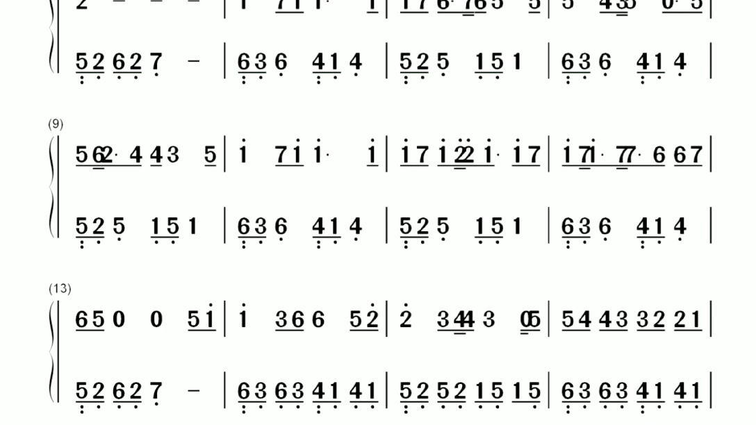 30秒学会七里香 钢琴简谱教学改编简单版双击有全谱哟 哔哩哔哩 Bilibili