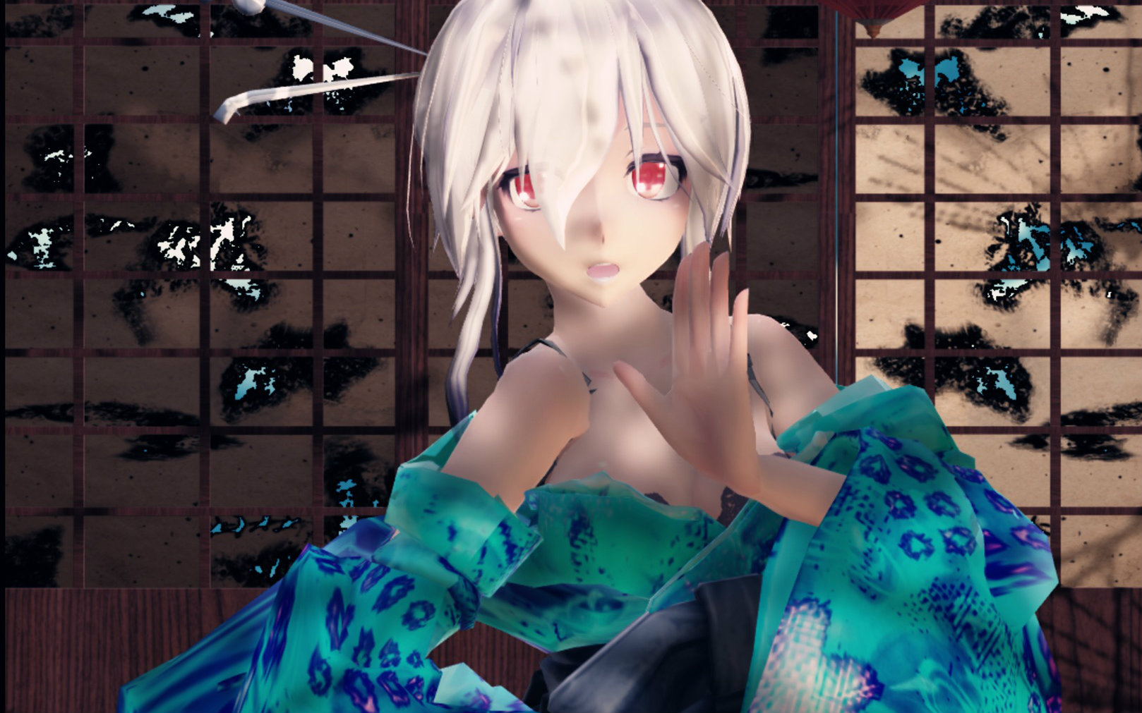 【MMD和服弱音】极乐净土