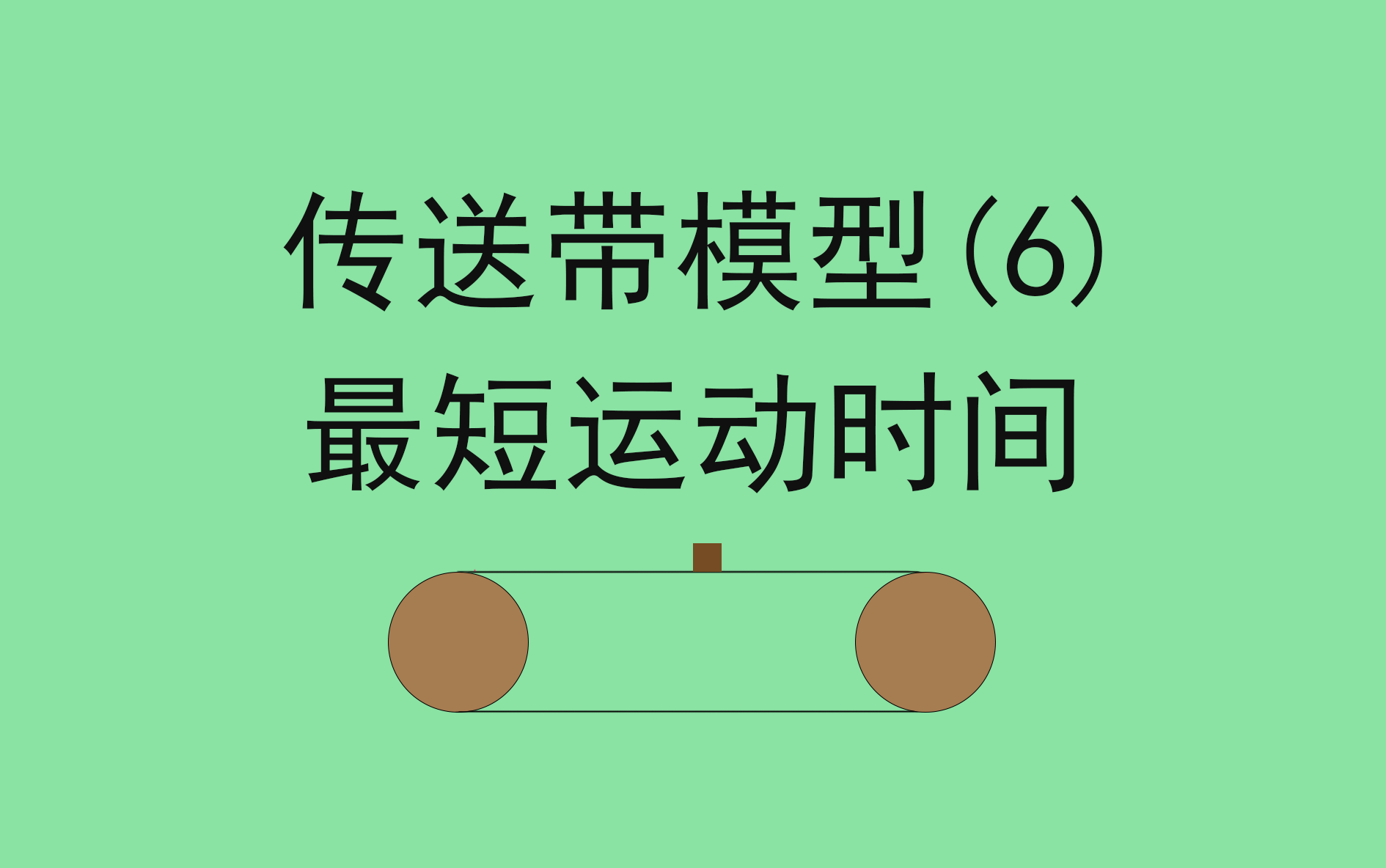 49.【高中物理必修一】【传送带】最短运动时间