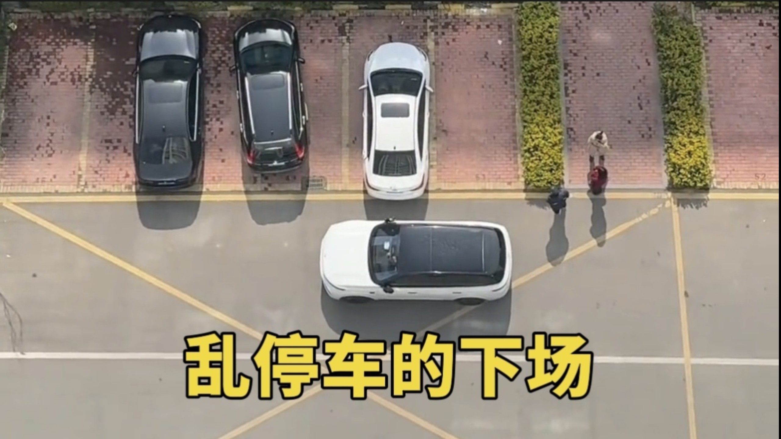 干得漂亮，这就是乱停车的下场！